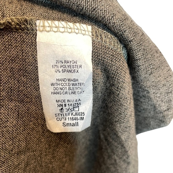 Fantastic Fawn Open Front Olive Green Cardigan Small - Picture 5 of 6